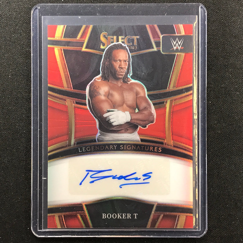 2023 Select Wwe Booker T Legendary Signatures Auto Red 18/60