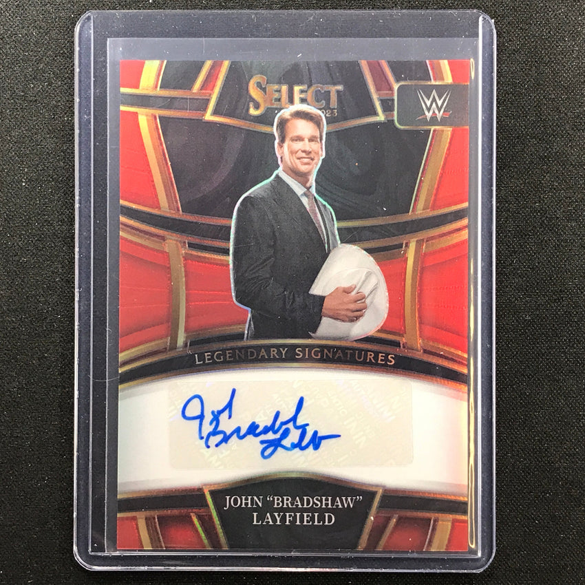 2023 Select Wwe John Bradshaw Layfield Legendary Signatures Auto Red 11/60