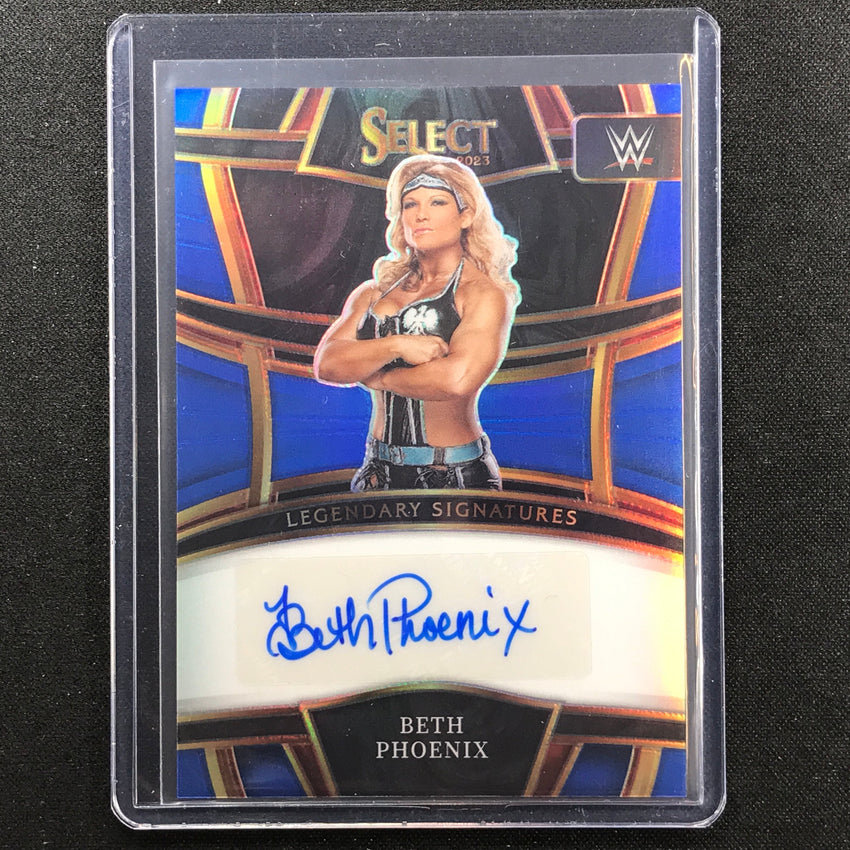 2023 Select Wwe Beth Phoenix Legendary Signatures Auto Blue 34/49