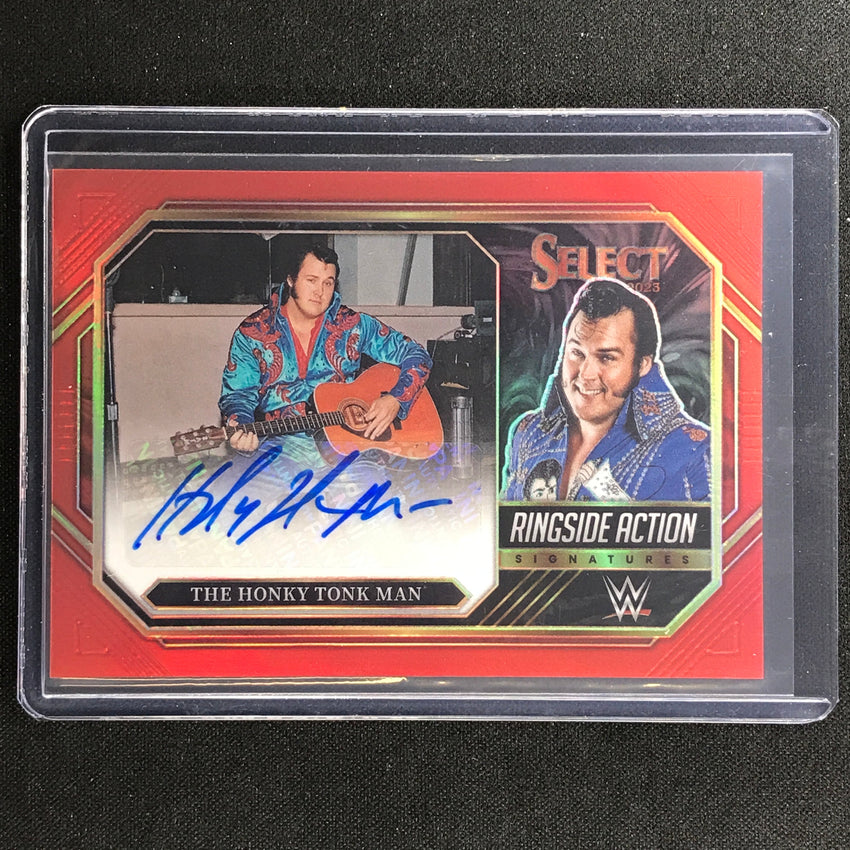 2023 Select Wwe The Honky Tonk Man Ringside Action Signatures Auto Red 20/60