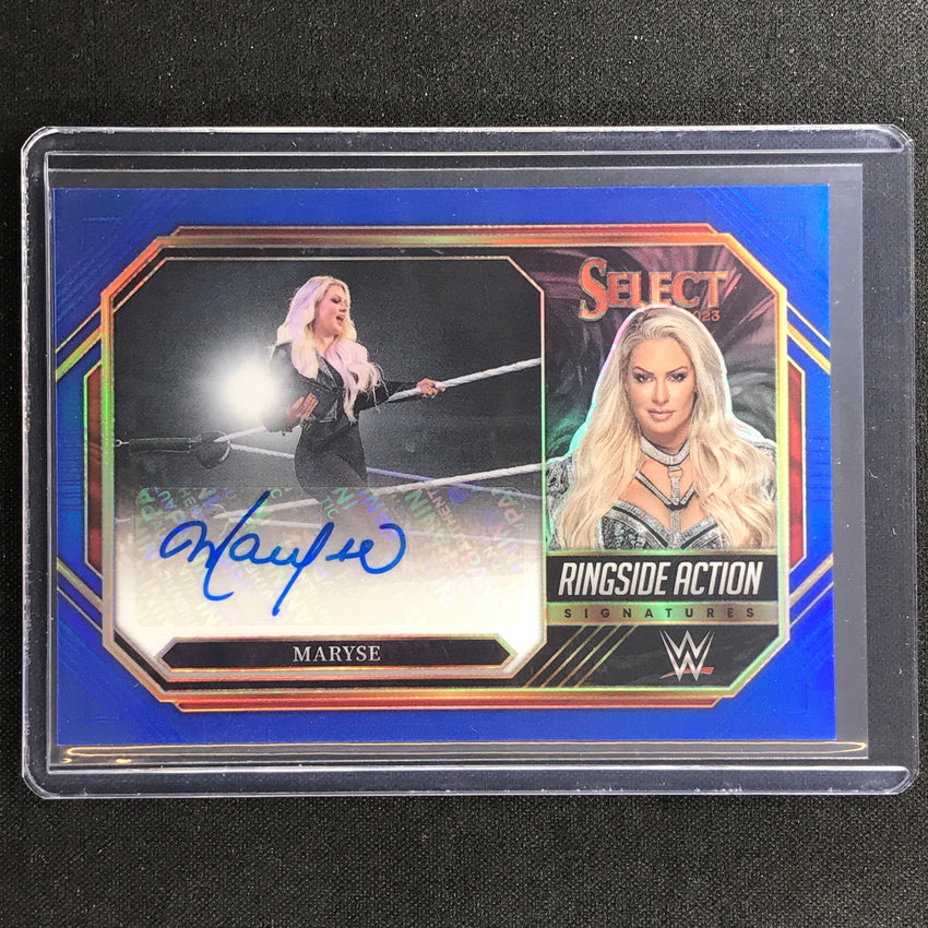 2023 Select Wwe Maryse Ringside Action Signatures Auto Blue 41/49