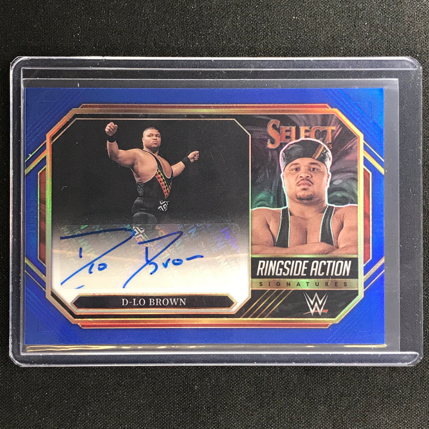 2023 Select Wwe D-lo Brown Ringside Action Signatures Auto Blue 41/49