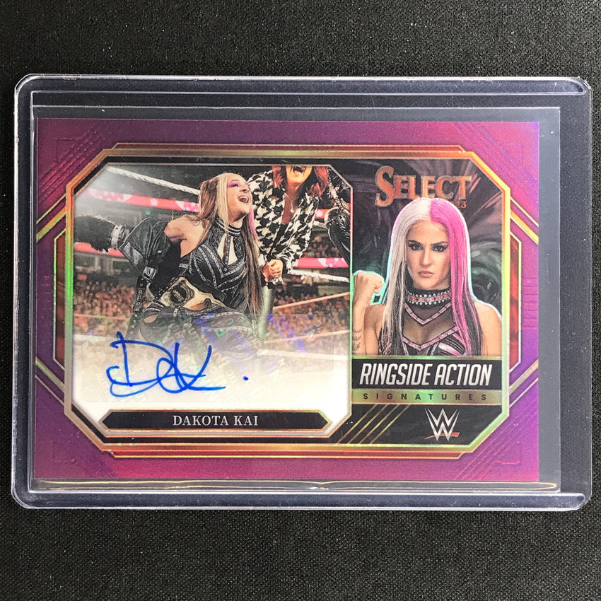 2023 Select Wwe Dakota Kai Ringside Action Signatures Auto Purple 32/35