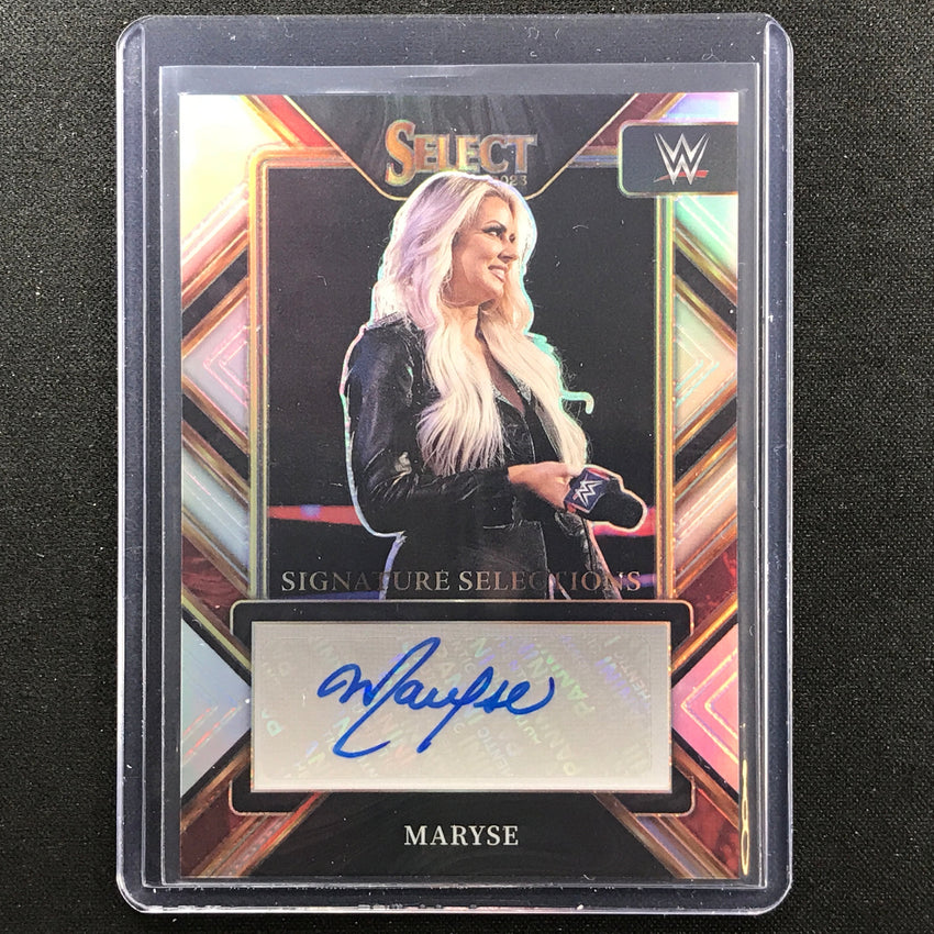 2023 Select Wwe Maryse Signature Selections Auto Silver Prizm No Mry