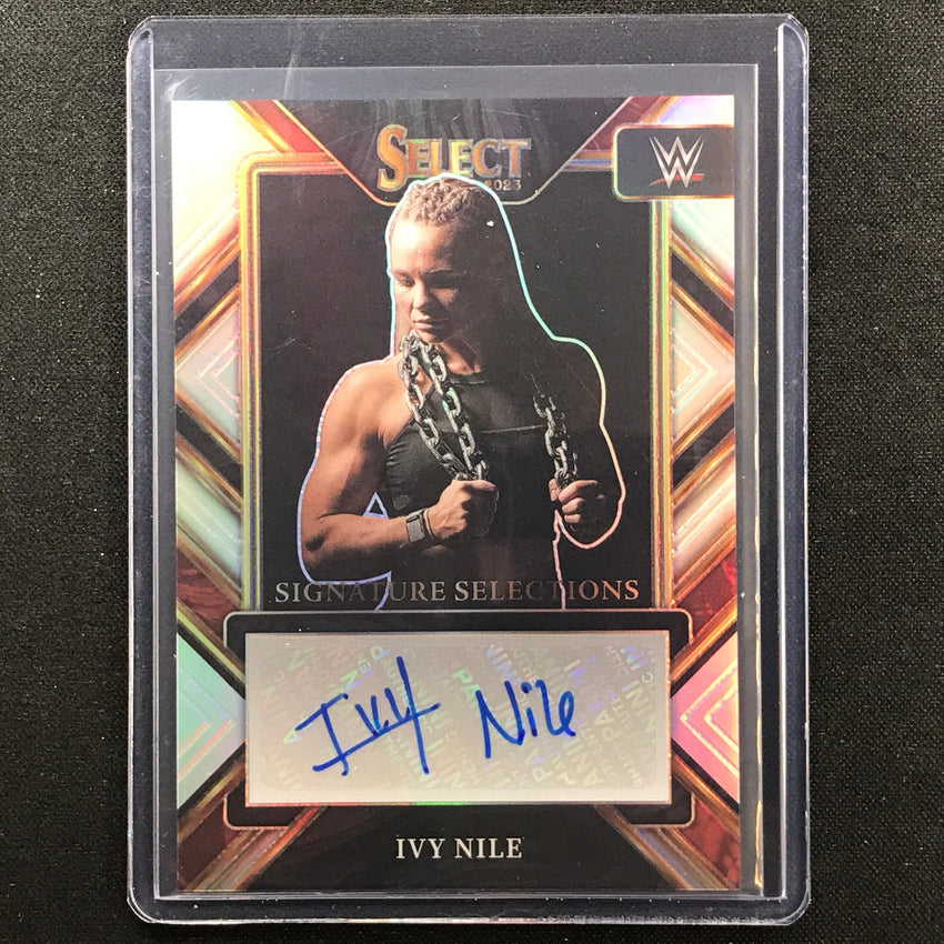 2023 Select Wwe Ivy Nile Signature Selections Auto Silver Prizm No Ivn