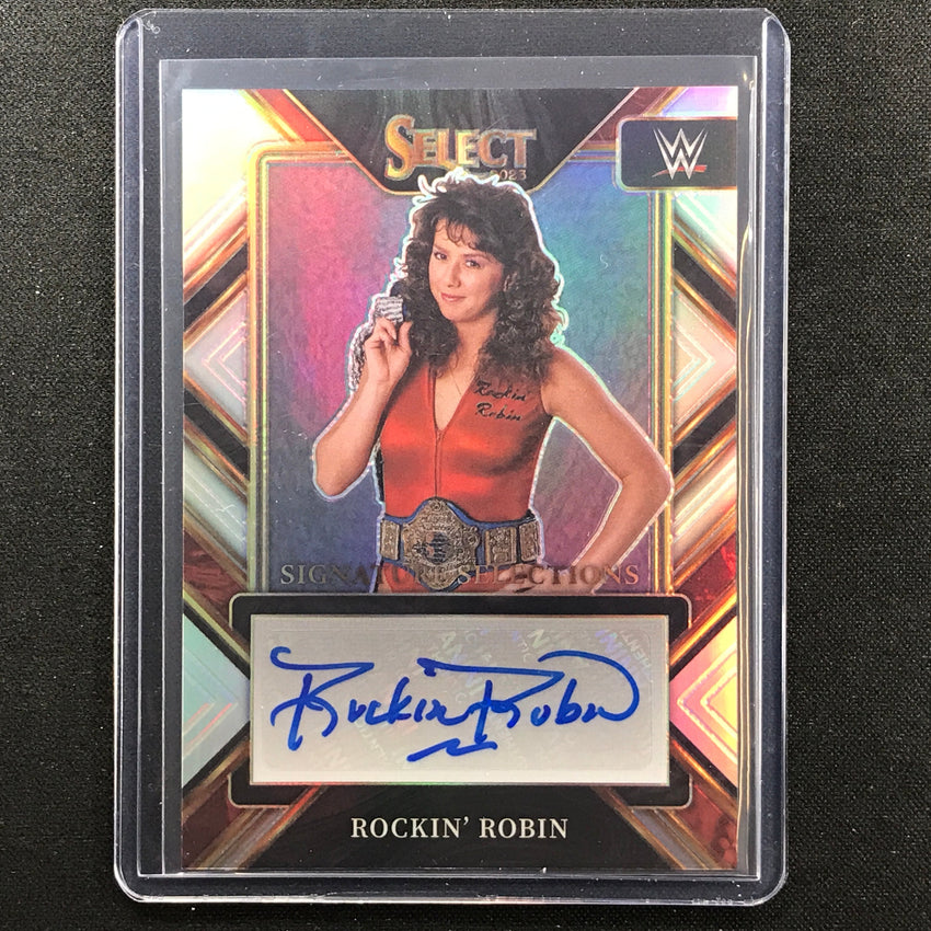 2023 Select Wwe Rockin Robin Signature Selections Auto Silver Prizm No Rkr