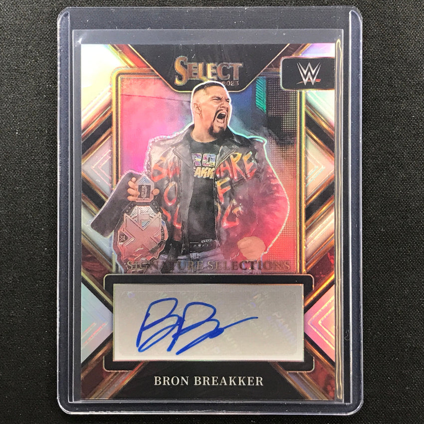 2023 Select Wwe Bron Breakker Signature Selections Auto Silver Prizm No Bbk