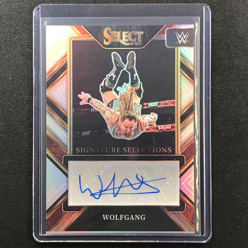 2023 Select WWE WOLFGANG Signature Selections Auto Silver Prizm #WFG