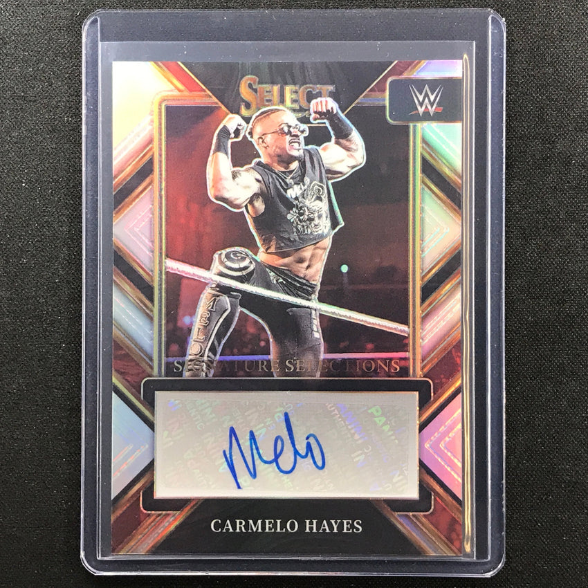 2023 Select Wwe Carmelo Hayes Signature Selections Auto Silver Prizm No Chy