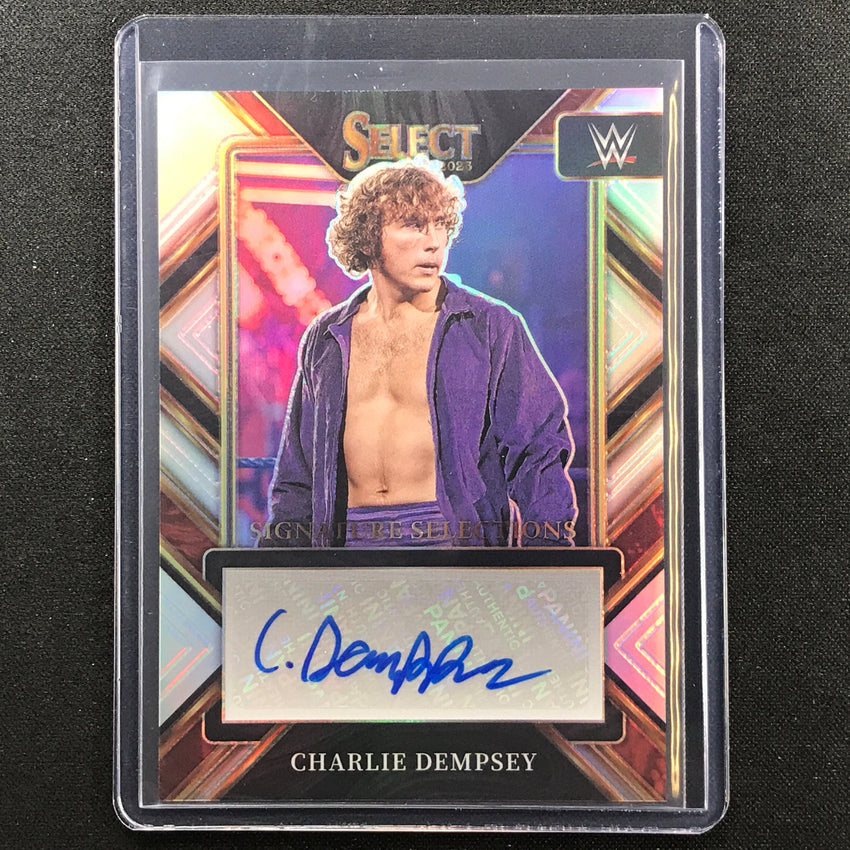 2023 Select Wwe Charlie Dempsey Signature Selections Auto Silver Prizm No Cdp