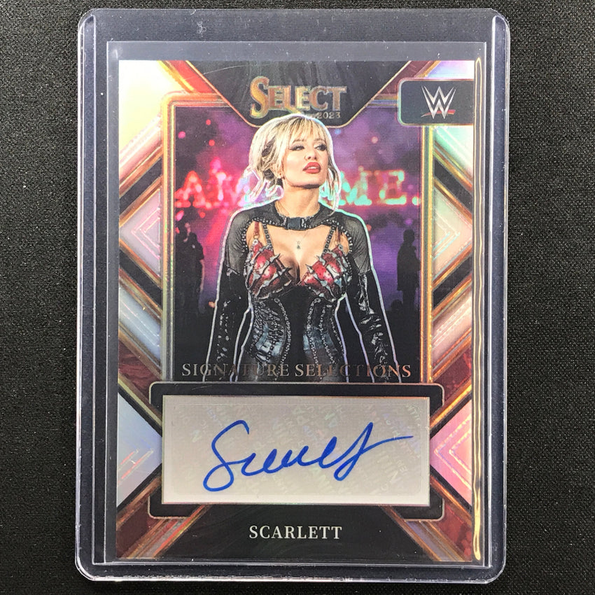 2023 Select Wwe Scarlett Signature Selections Auto Silver Prizm No Scl