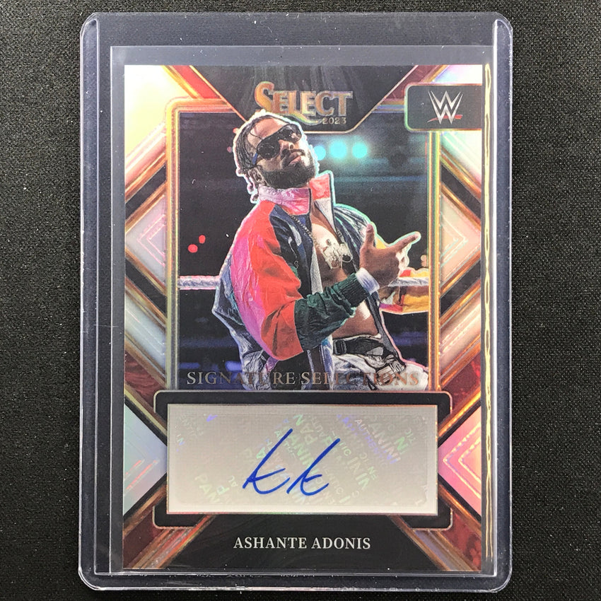 2023 Select Wwe Ashante Adonis Signature Selections Auto Silver Prizm No Ata