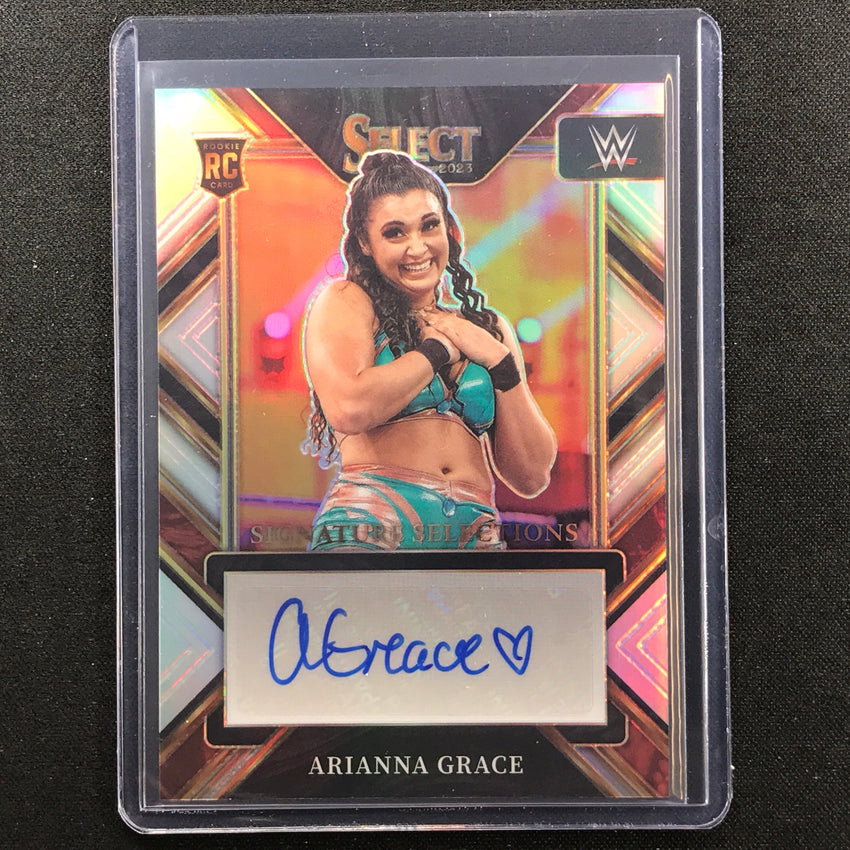 2023 Select Wwe Arianna Grace Signature Selections Rookie Auto Silver Prizm No Agr