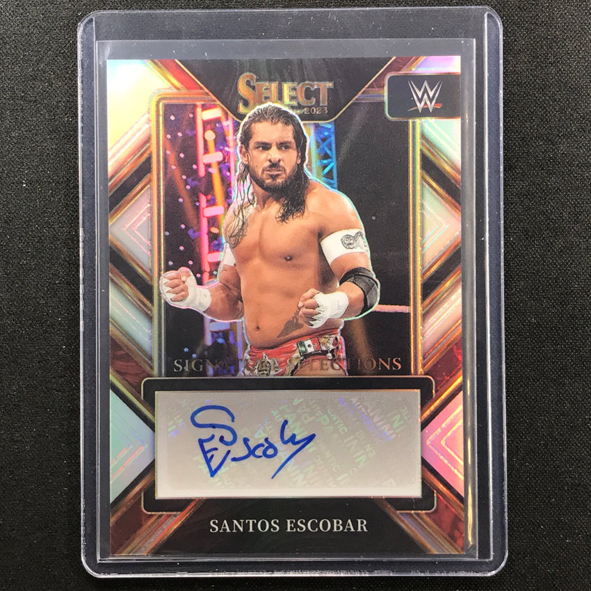 2023 Select Wwe Santos Escobar Signature Selections Auto Silver Prizm No Ses