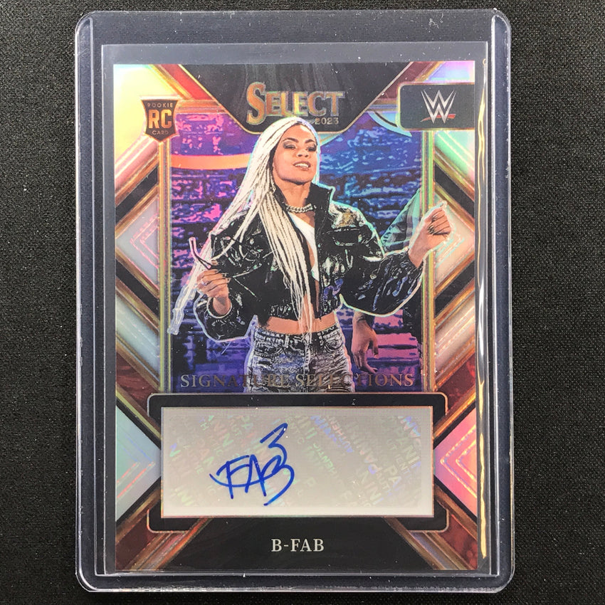 2023 Select Wwe B-fab Signature Selections Rookie Auto Silver Prizm No Bfb