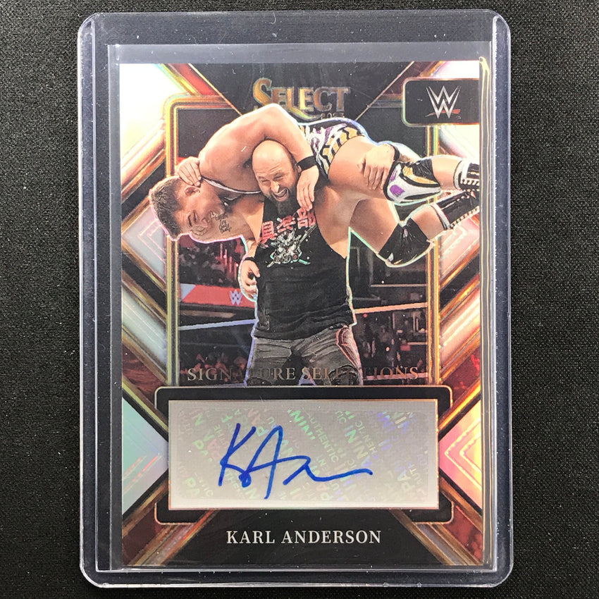 2023 Select Wwe Karl Anderson Signature Selections Auto Silver Prizm No Kan