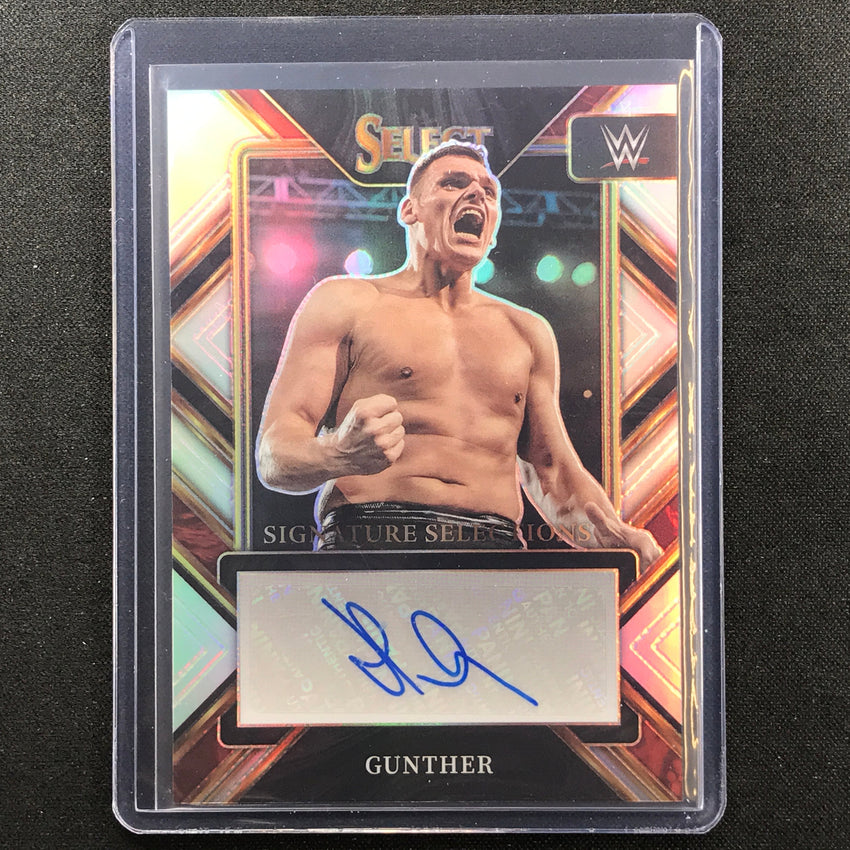 2023 Select Wwe Gunther Signature Selections Auto Silver Prizm No Gth