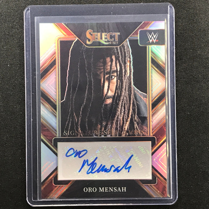 2023 Select WWE ORO MENSAH Signature Selections Auto Silver Prizm #ORM