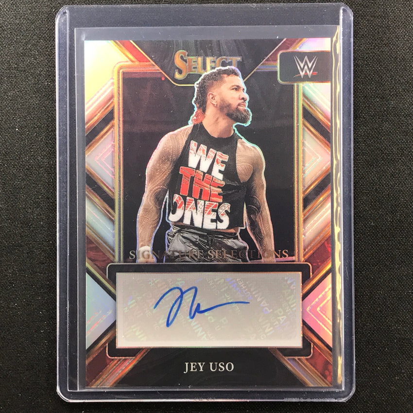 2023 Select Wwe Jey Uso Signature Selections Auto Silver Prizm No Jus-Cherry Collectables