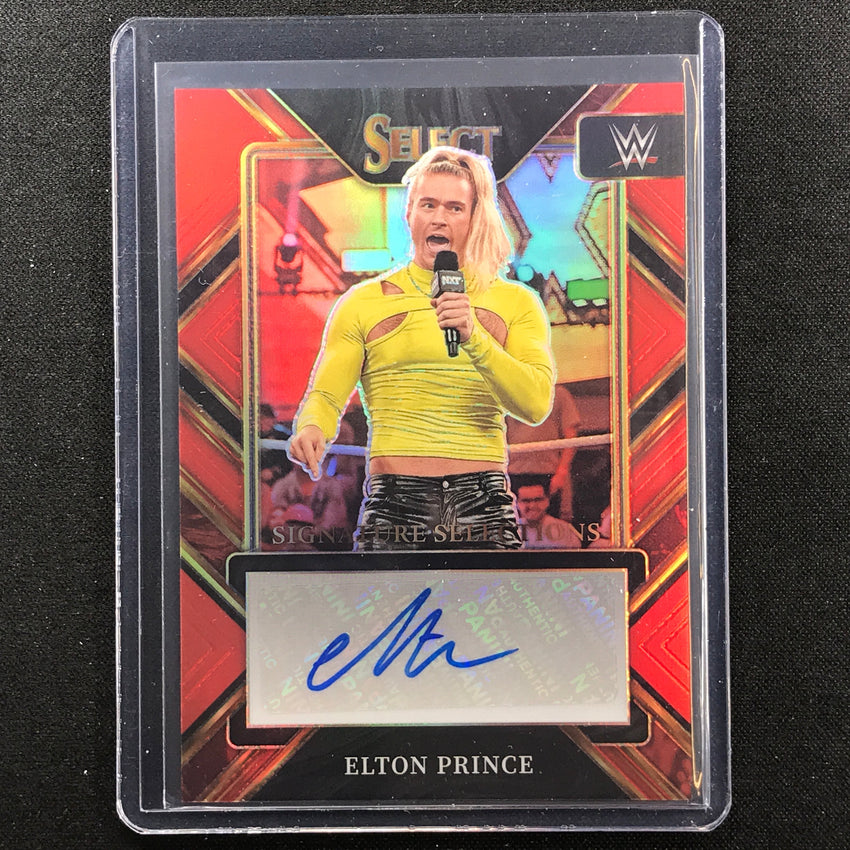 2023 Select Wwe Elton Prince Signature Selections Auto Red 7/49