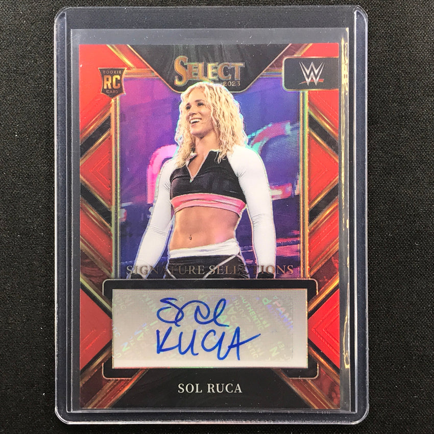 2023 Select Wwe Sol Ruca Signature Selections Rookie Auto Red 37/49