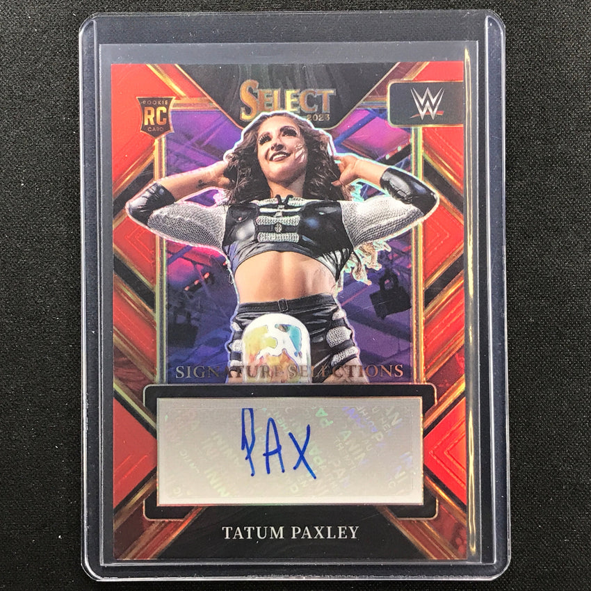 2023 Select Wwe Tatum Paxley Signature Selections Rookie Auto Red 23/49