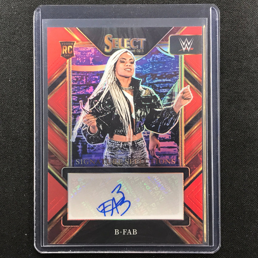 2023 Select Wwe B-fab Signature Selections Rookie Auto Red 41/49