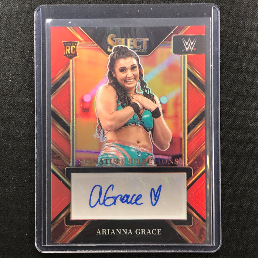 2023 Select Wwe Arianna Grace Signature Selections Rookie Auto Red 32/49