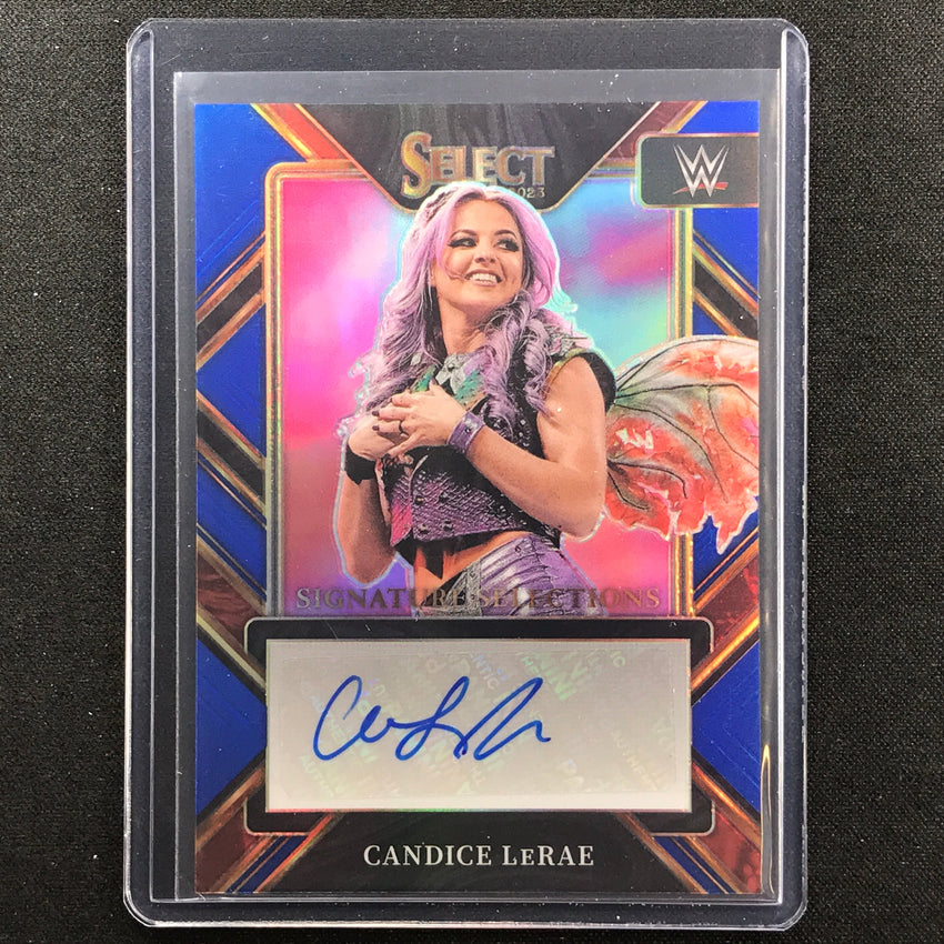 2023 Select Wwe Candice Lerae Signature Selections Auto Blue 35/35