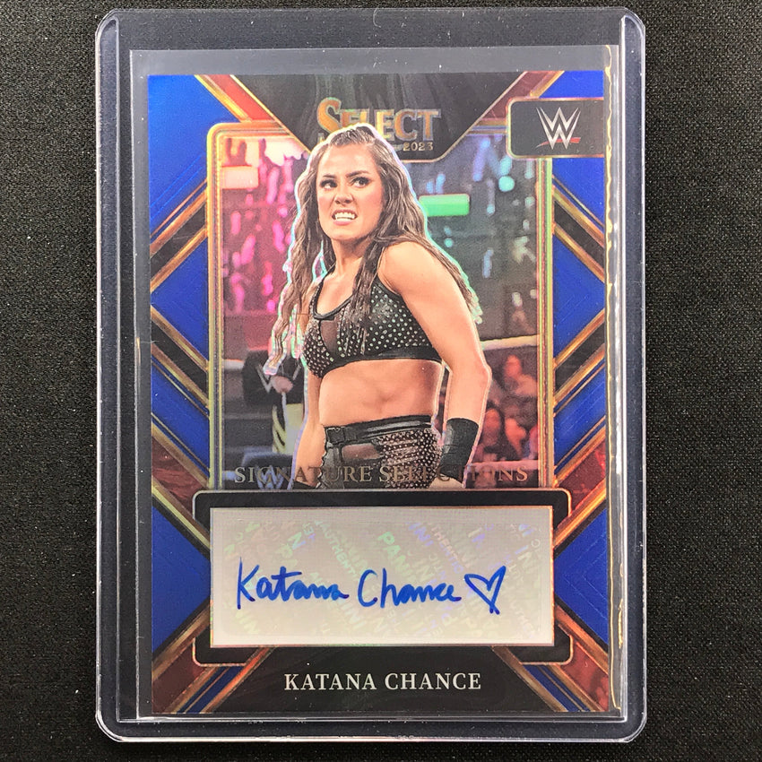 2023 Select Wwe Katana Chance Signature Selections Auto Blue 10/35