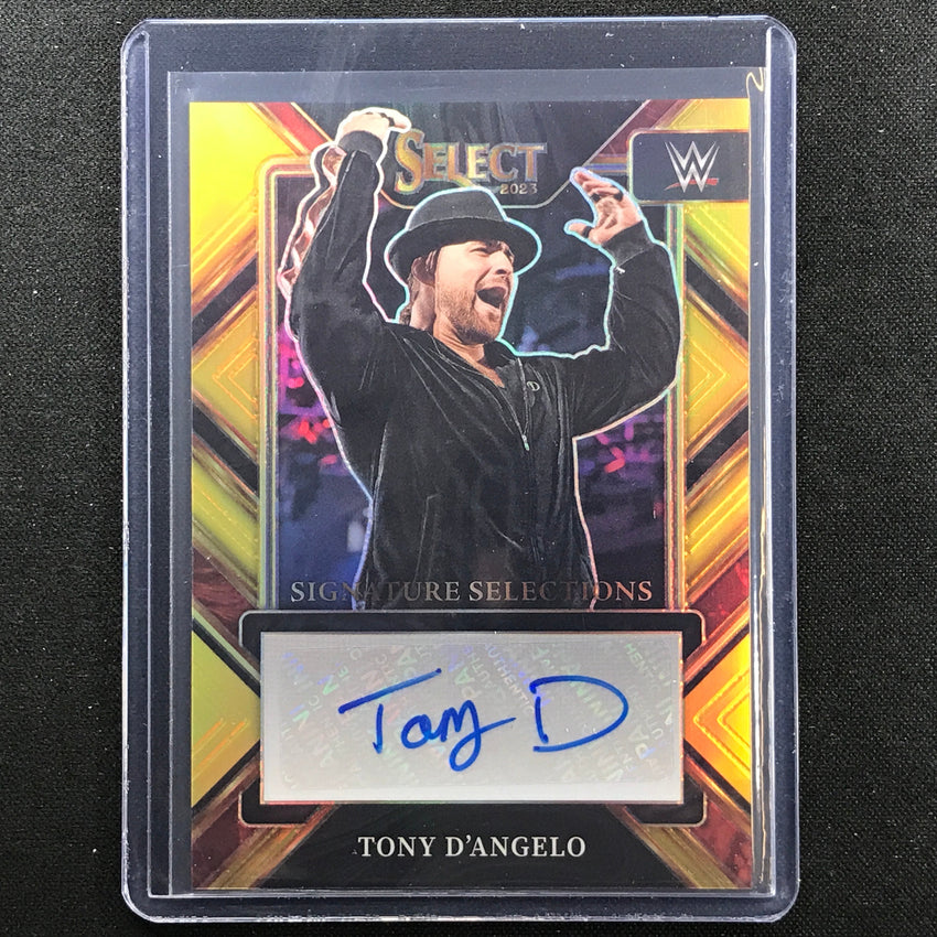 2023 Select Wwe Tony Dangelo Signature Selections Auto Gold Prizm 6/10