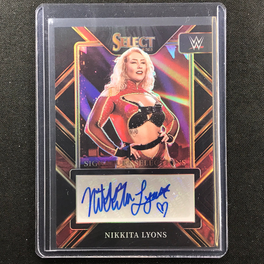2023 Select Wwe Nikkita Lyons Signature Selections Auto Black Prizm 1/1