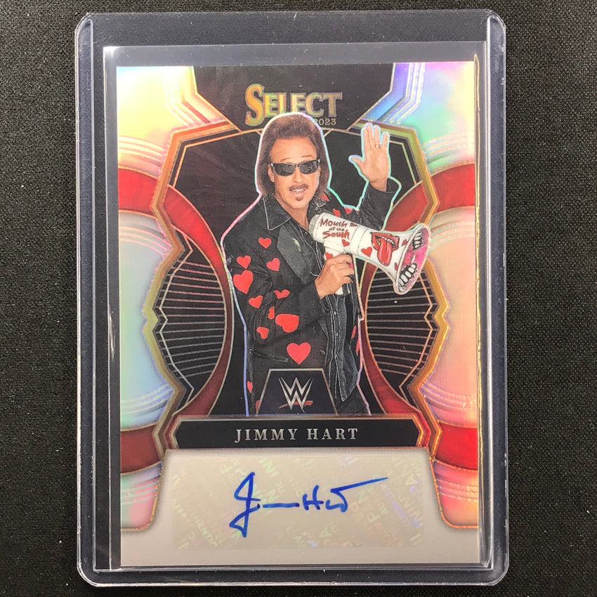 2023 Select Wwe Jimmy Hart Signatures Auto Silver Prizm No Jht