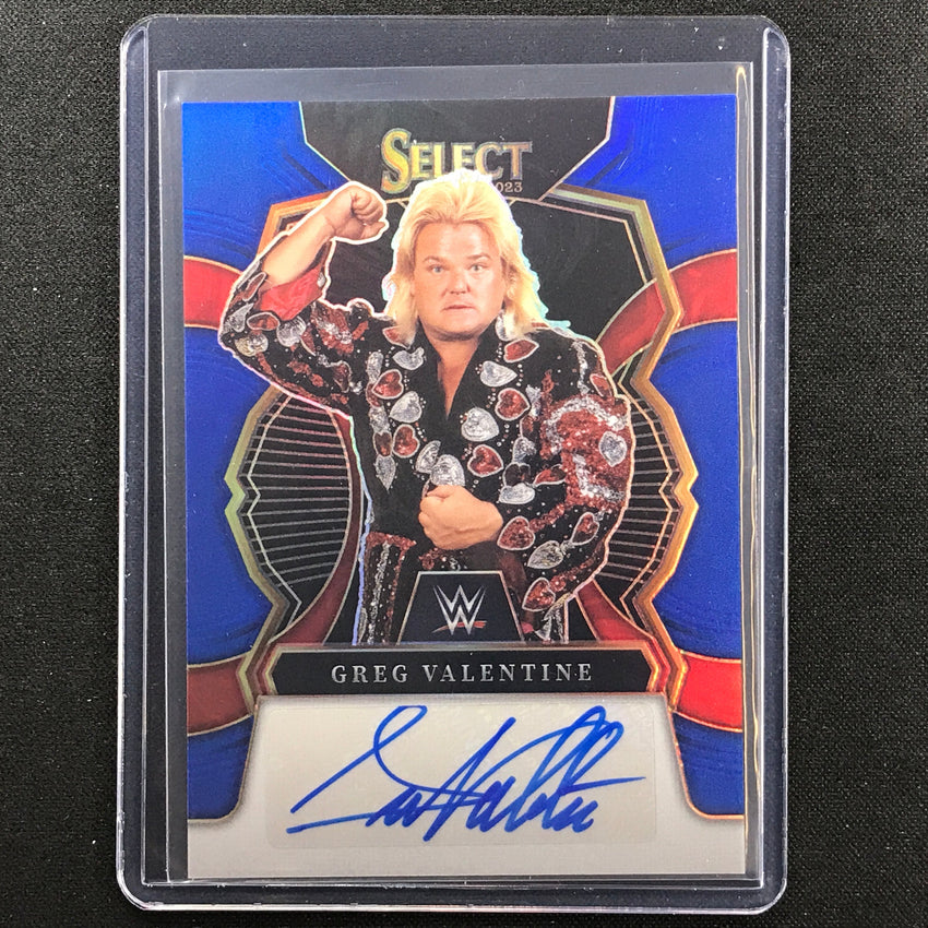 2023 Select Wwe Greg Valentine Signatures Auto Blue 43/49