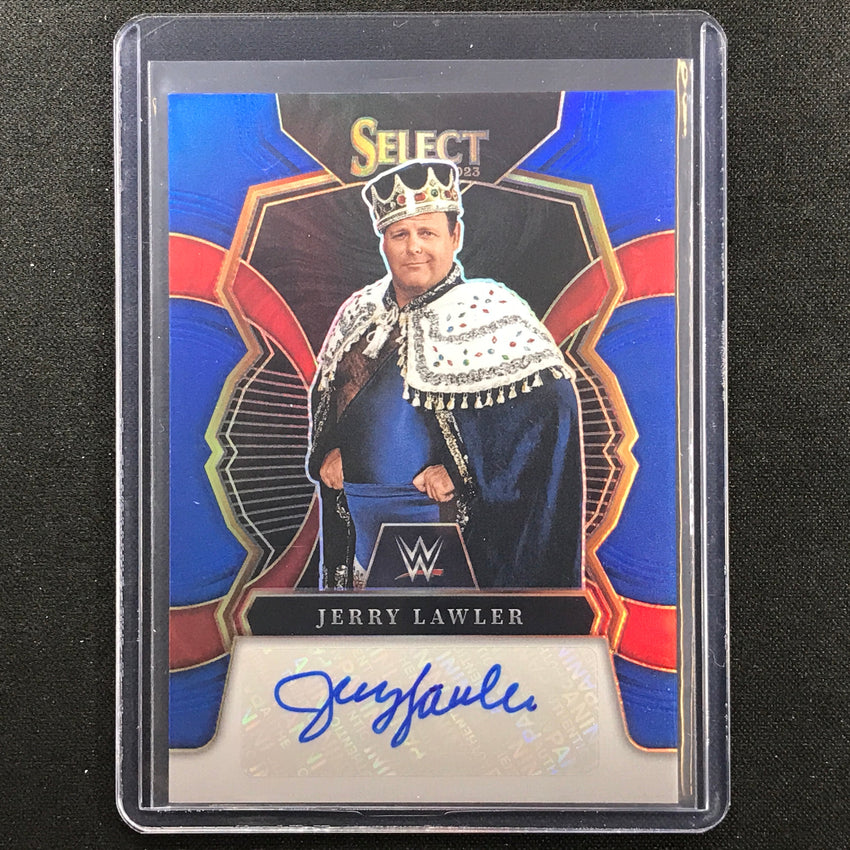 2023 Select Wwe Jerry Lawler Signatures Auto Blue 29/49