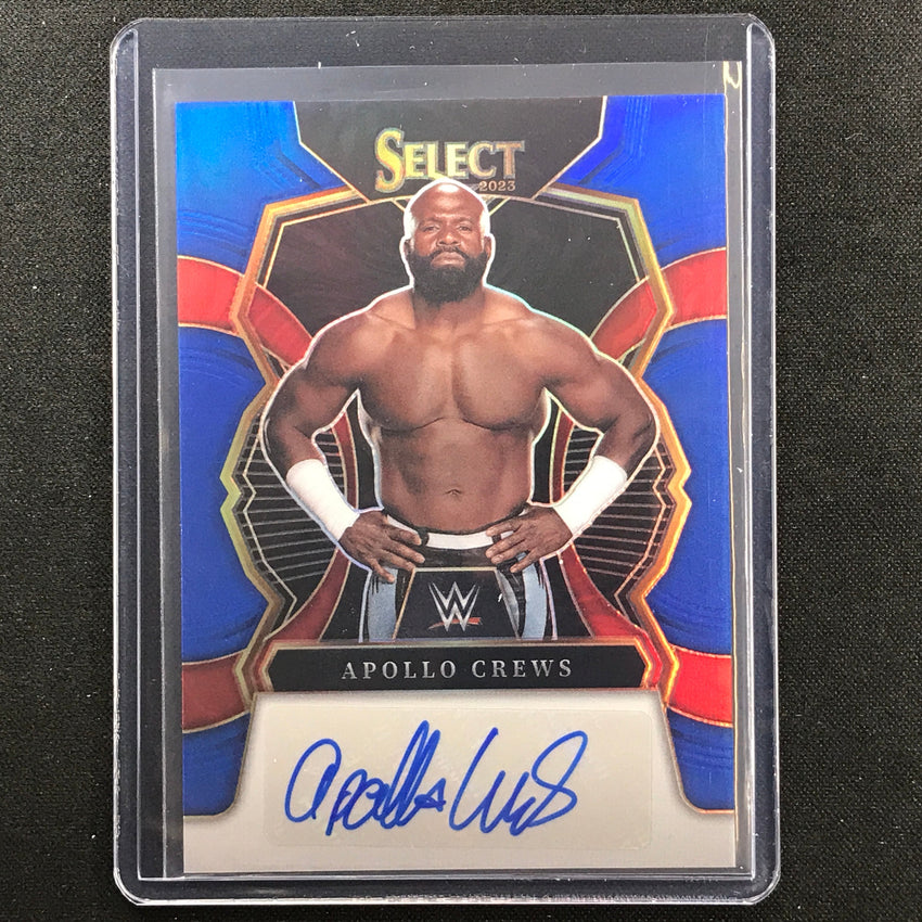 2023 Select Wwe Apollo Crews Signatures Auto Blue 25/49