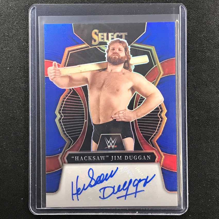 2023 Select Wwe Hacksaw Jim Duggan Signatures Auto Blue 13/49