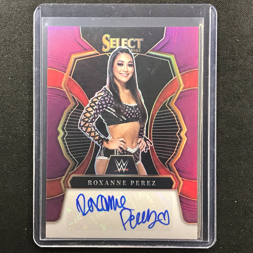 2023 Select Wwe Roxanne Perez Signatures Auto Purple 12/35