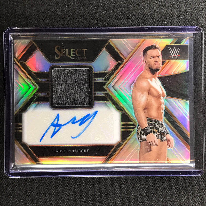 2023 Select Wwe Austin Theory Autographed Memorabilia Relic Auto Silver 7/99