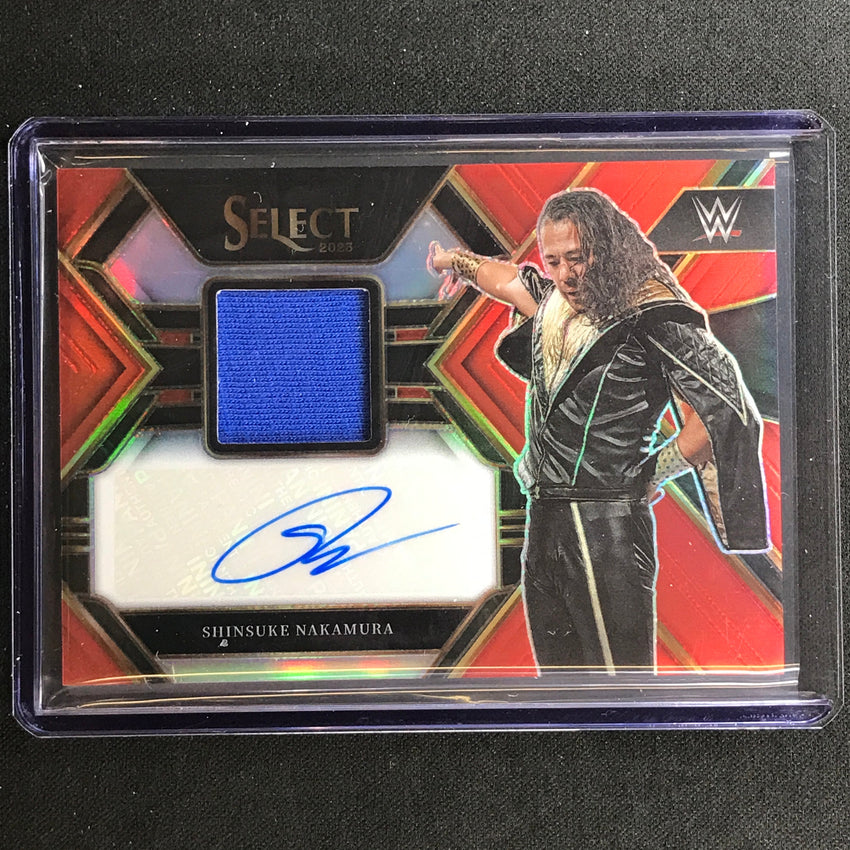 2023 Select Wwe Shinsuke Nakamura Autographed Memorabilia Relic Auto Red 21/49