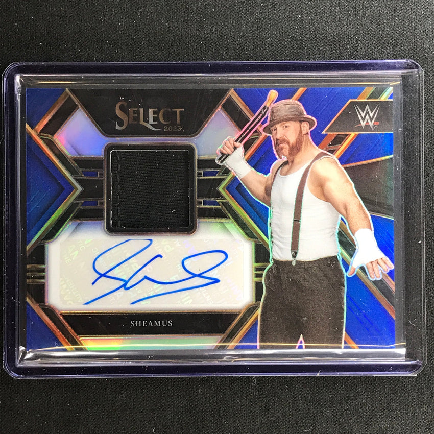 2023 Select Wwe Sheamus Autographed Memorabilia Relic Auto Blue 31/35