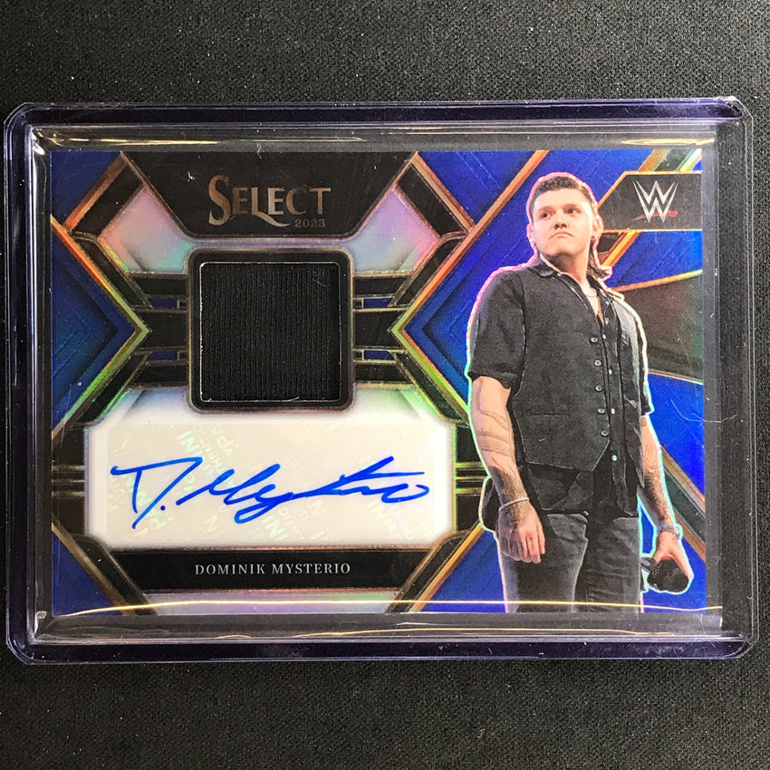 2023 Select Wwe Dominik Mysterio Autographed Memorabilia Relic Auto Blue 17/35