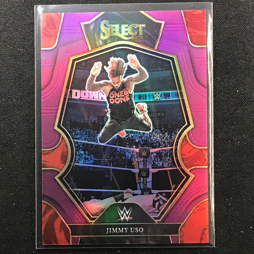 2023 Select WWE JIMMY USO Premier Level Purple 23/99 #163-Cherry Collectables