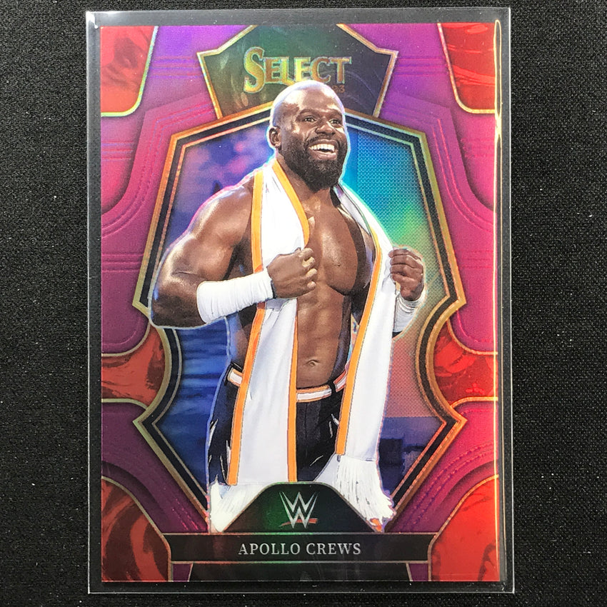 2023 Select WWE APOLLO CREWS Premier Level Purple 62/99 #172