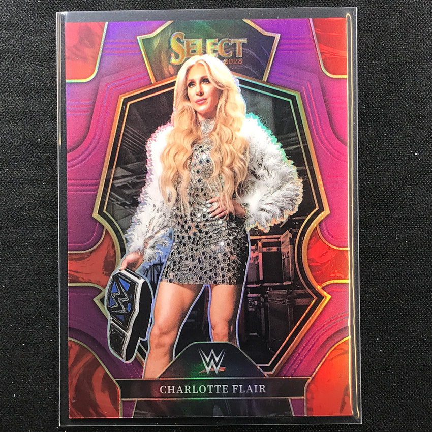 2023 Select Wwe Charlotte Flair Premier Level Purple 81/99 No 191-Cherry Collectables