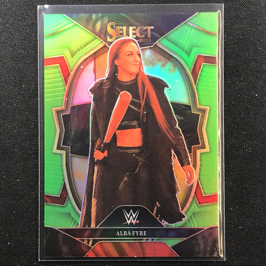 2023 Select Wwe Alba Fyre Concourse Neon Green 1/75 No 3