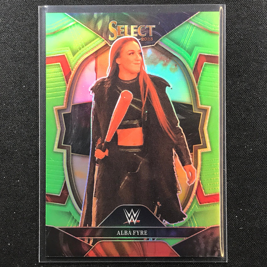 2023 Select WWE ALBA FYRE Concourse Neon Green 10/75 #3