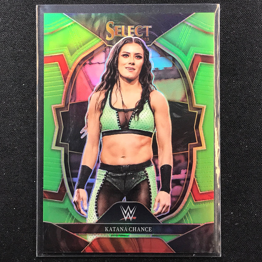 2023 Select WWE KATANA CHANCE Concourse Neon Green 31/75 #35