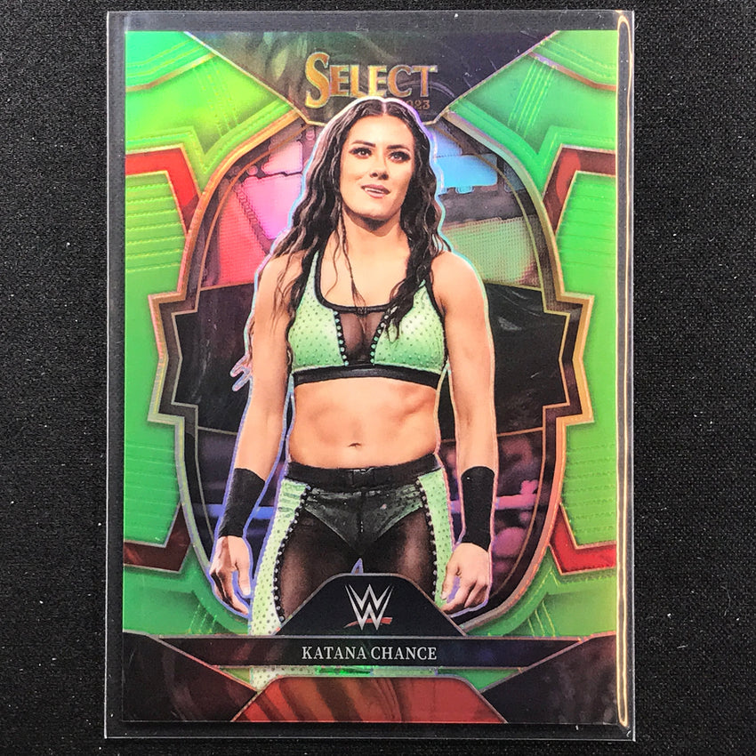 2023 Select WWE KATANA CHANCE Concourse Neon Green 33/75 #35