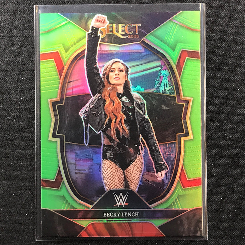 2023 Select Wwe Becky Lynch Concourse Neon Green 12/75 No 76